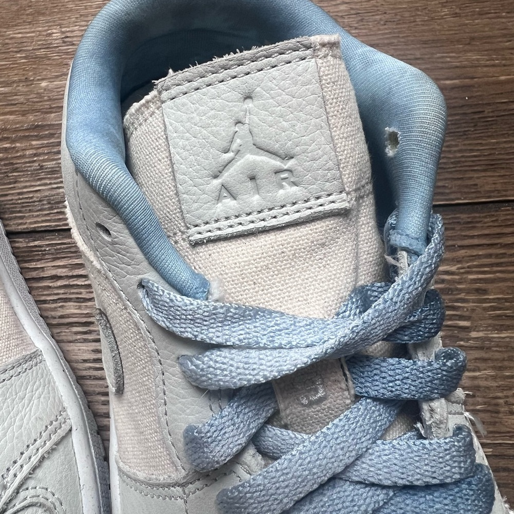 Nike Womens Air Jordan 1 Low 'Sail Canvas' - 7 - Picture 12 of 14
